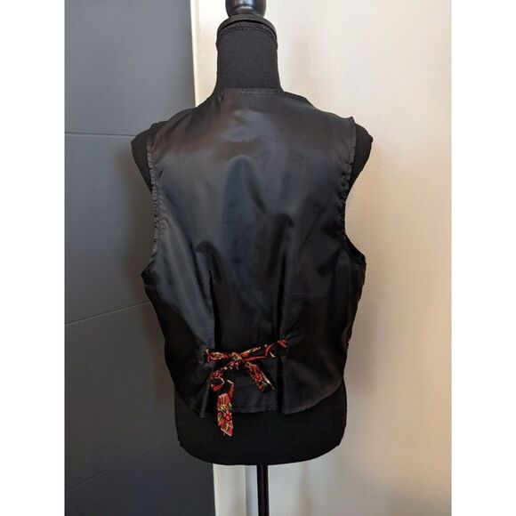 *3 for $12* Vintage 90's Nutcracker Brand Christmas Bows and Bells Vest - Large‎ - Picture 3 of 4